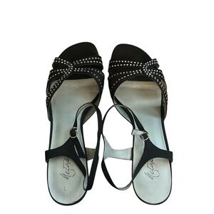 Black Studded Women's Sandals